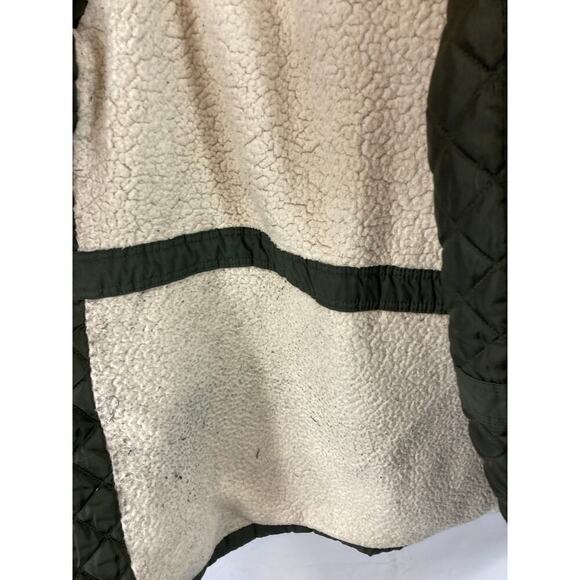 Levis Hooded faux fur trim fishtale parka jacket size medium - Picture 9 of 9